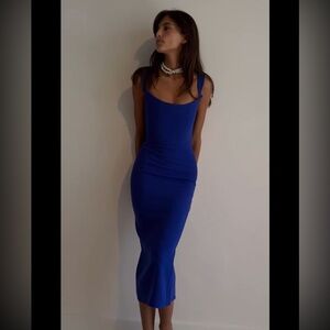 Alex Perry Keira Corset Dress Cobalt Blue New Size 8